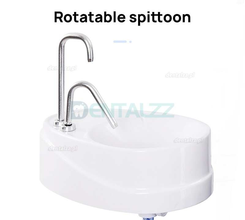 Przenośny Składany Fotel Stomatologiczny z Lampą LED, Jednostką Turbinową i Tacą